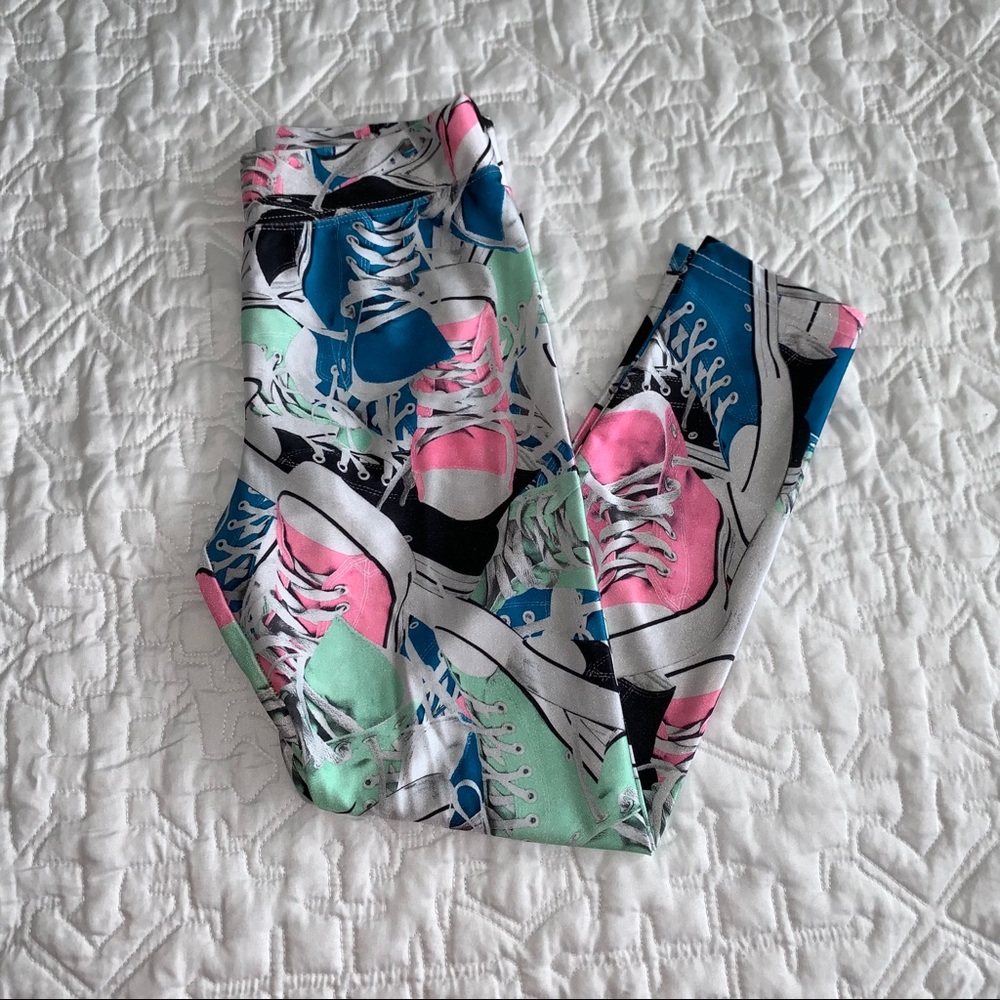 Justice Girls Sneaker Prink Leggings